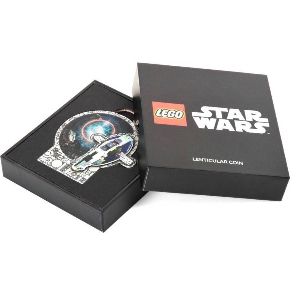 LEGO Star Wars Jango Fett's Starship Lenticular Coin New Sealed 5009550 May 4th